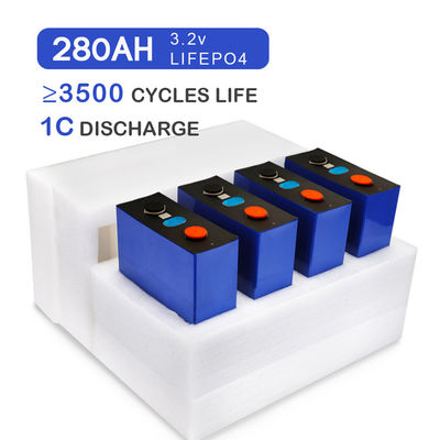 EU Stock 280Ah 3.2V Lifepo4 Battery Grade A LFP Prismatic Cell For Solar Power System